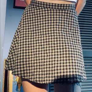 garage plaid circle skirt